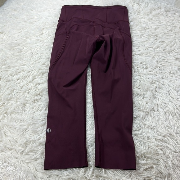 Lululemon Fast & Free Crop II (Nulux 19"") Dark Adobe - Picture 6 of 7